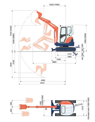 Kubota U20-3 2.0 Ton Mini Excavator Image 2